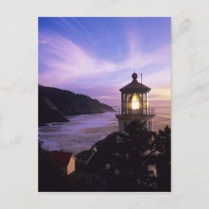 OR, Oregon Coast, Heceta Head Lighthouse, on Briefkaart