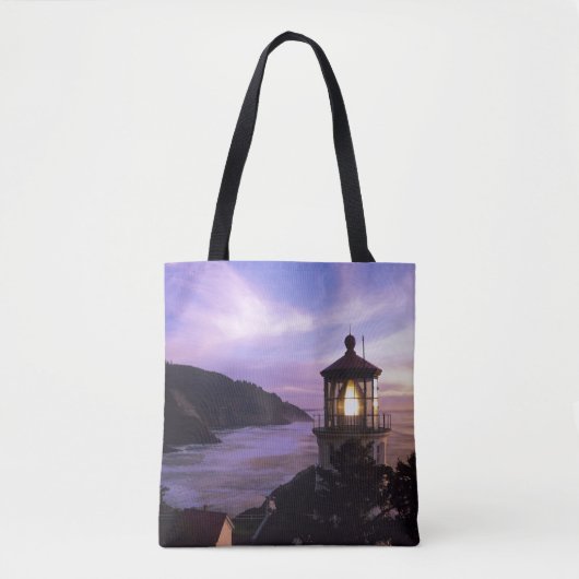 OR, Oregon Coast, Heceta Head Lighthouse op Tote Bag (Voorkant)