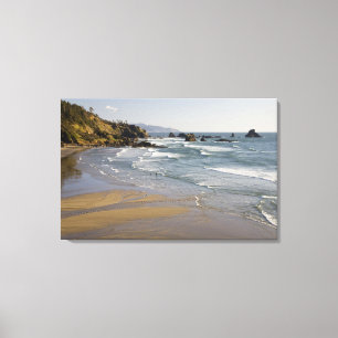 OR, Oregon-kust, Ecola State Park, Indiaan Canvas Afdruk