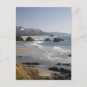 OR, Oregon-kust, Ecola State Park, uitzicht op Briefkaart