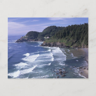 OR, Oregon-kust, Heceta Head-vuurtoren, op Briefkaart