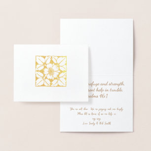 Or ou Argent Moderne élégant modèle floral