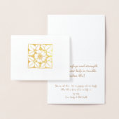 Or ou Argent Moderne élégant modèle floral (Affichage)