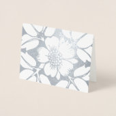 Or ou Argent Moderne élégant modèle floral (Devant)