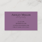 or parties scintillant élégant et carte de visite (Dos)