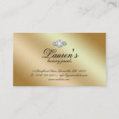 Or pourpre 2 d'étincelle de carte de visite de (Dos)