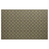 Or riche sur tissu Damas noir (Yard)