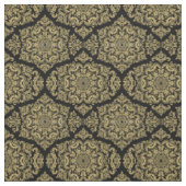 Or riche sur tissu Damas noir (Échantillon)