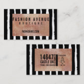 Or rose de carte de visite professionnelle de (Devant / Derrière)