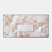 Or rose et marbre blanc avec monogramme, Vs 2 (Clavier et souris)