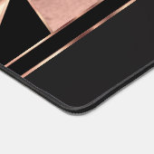 Or rose et noir dans un Motif Abstrait (Coin)