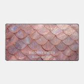 Or rose faux iridescent écailles de sirène (Recto)