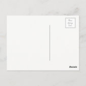 or rose merci cartes postales, feuille (Dos)