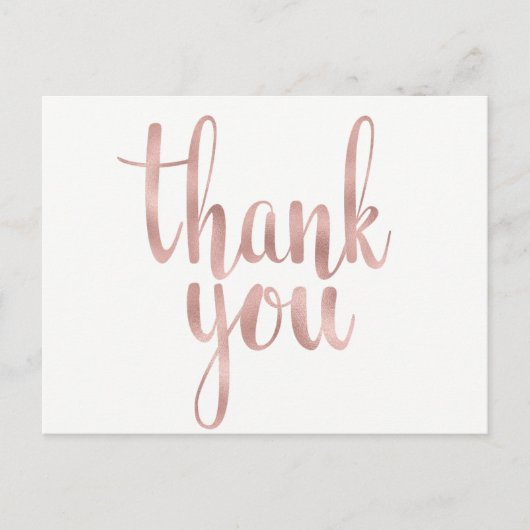 or rose merci cartes postales, feuille (Devant)