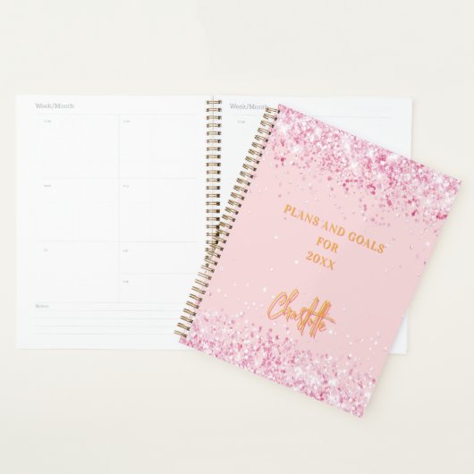 Or rose pâle nom script 2027 (Devant avec enveloppe)