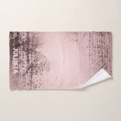 Or Rose personnalisé Design de luxe (Serviette à main)