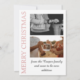 or rose, plus la carte de faire-part bébé plus mer