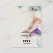 or rose vif Boucles d'oreille Carte d'affichage du (Dos)