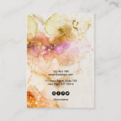 or rose vif Boucles d'oreille Carte d'affichage du (Dos)