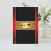 Or  rouge Noir Art Déco RSVP (Debout devant)