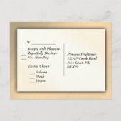 Or RSVP avec choix de menu  (Dos)