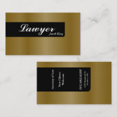 Or simple de carte de visite de mandataire (Devant / Derrière)