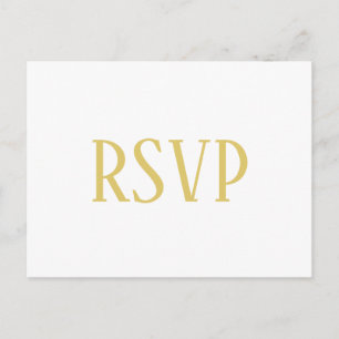 Or simple - RSVP/Diner Choix Carte Postale