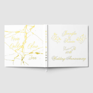 Or simple sur blanc 50e anniversaire de Mariage |