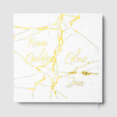 Or simple sur blanc 50e anniversaire de Mariage | (Verso)