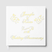 Or simple sur blanc 50e anniversaire de Mariage | (Recto)