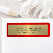 Or simple sur étiquette rouge (En situation)