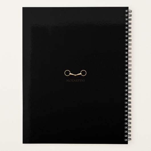 Or Snaffle un peu Élégant Equestre personnalisée (Dos)