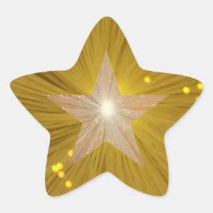 "Or" Star sticker forme étoile