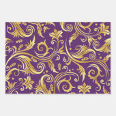 Or sur papier d'enveloppement de bijoux Feuille pl (Devant 2)