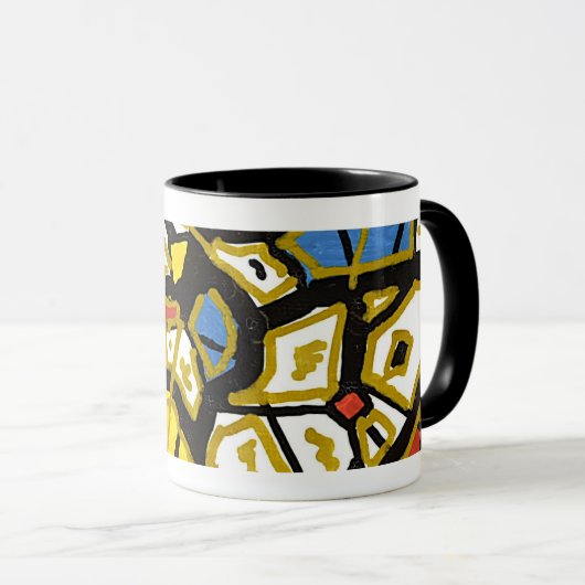 OR – Tasse Abstraite Élégante (Devant droit)