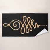 Or Unalome  (Serviette de bain)