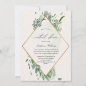 or verdure baby shower virtuel Invitation (Devant)