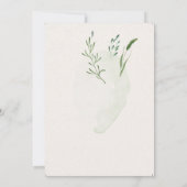 or verdure baby shower virtuel Invitation (Dos)