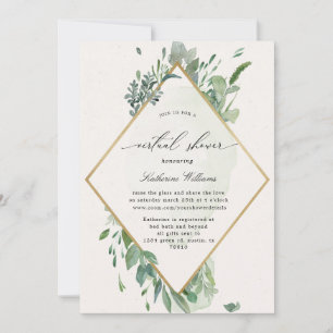 or verdure baby shower virtuel Invitation