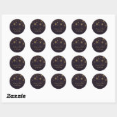or violet Snowflakes mariage favoritisme stickers (Feuille)