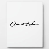 Ora et Labora Fotoplaat (Voorkant)