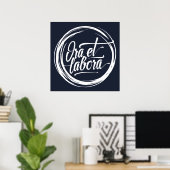 Ora et labora poster (Thuiskantoor)