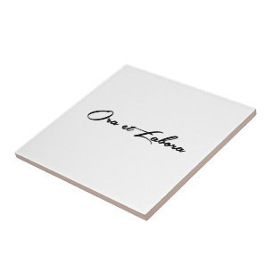 Ora et Labora Tegeltje