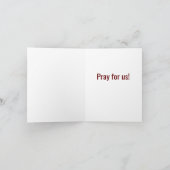 Ora Pro Nobis , William Bouguereau Bedankkaart (Binnen)