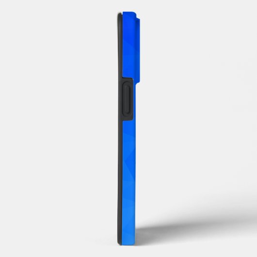 Oraal geel blauw geometrisch maaspatroon Case-Mate iPhone case (Achterkant / Rechts)