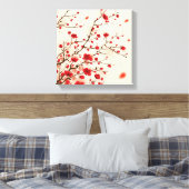 Oraal schilderij, bloesem in de lente canvas afdruk (Insitu (Slaapkamer))
