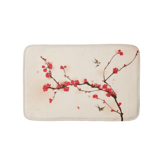 Oraal schilderij, bloesem in het voorjaar 3 badmat (Voorkant)
