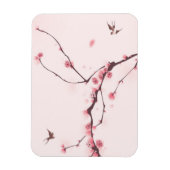 Oraal schilderij, kersenbloesem magneet (Verticaal)