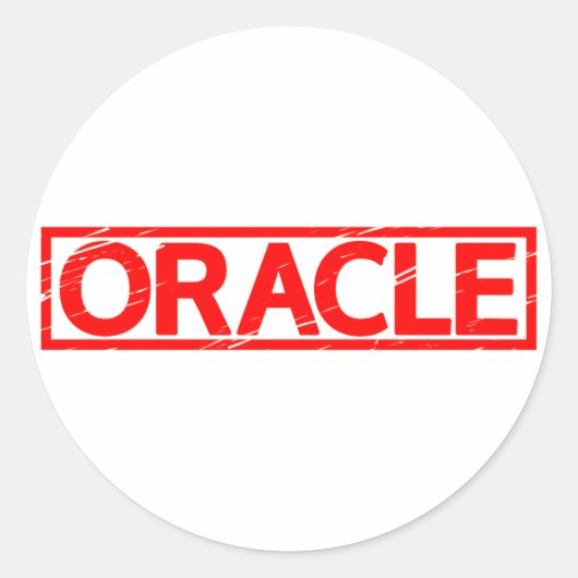 Oracle Stamp Ronde Sticker (Voorkant)