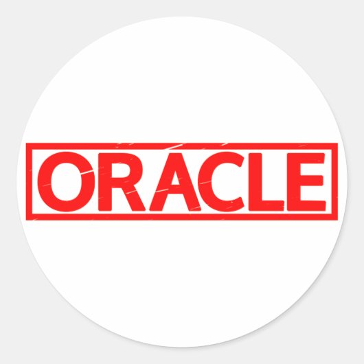 Oracle Stamp Ronde Sticker (Voorkant)